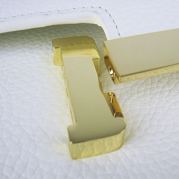 7A Hermes Constance Togo Leather Single Bag White Gold Hardware H020 - Click Image to Close